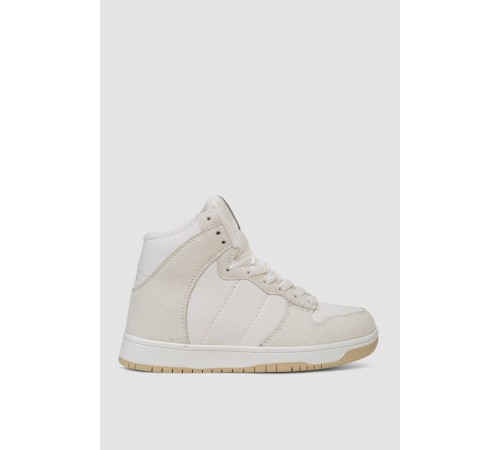 Кроссовки женские зимние на меху, цвет бело-бежевый, 248RH1060-5