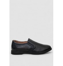 Туфлі чоловічі з перфорацією, колір темно-синій, 243RB1991