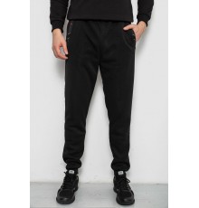 Спортивні штани чоловічі на флісі, колір чорний, 244R41553