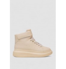 Кросівки жіночі зимові на хутрі, колір бежевий, 248RA2252