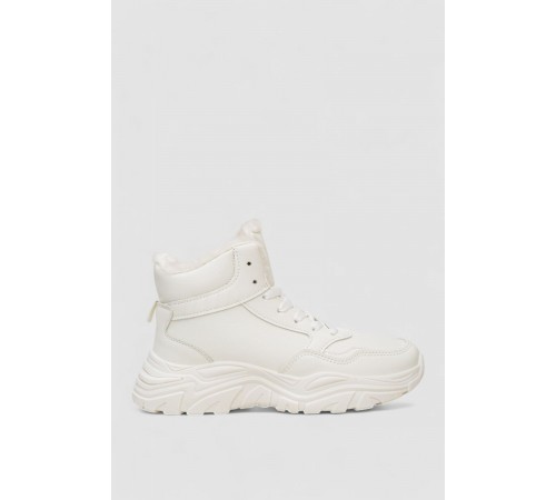 Кросівки жіночі зимові на хутрі, колір білий, 248RDM11