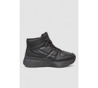 Кроссовки женские зимние на меху, цвет черный, 248RXM16