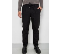 Штани чоловічі класичні однотонні, колір чорний, 157RU02-005