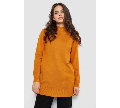 Светр жіночий однотонний, колір гірчичний, 244R5550