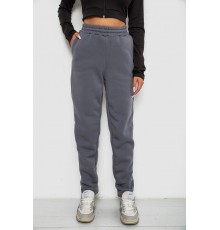 Спортивні штани жіночі на флісі, колір темно-сірий, 238R58641-1