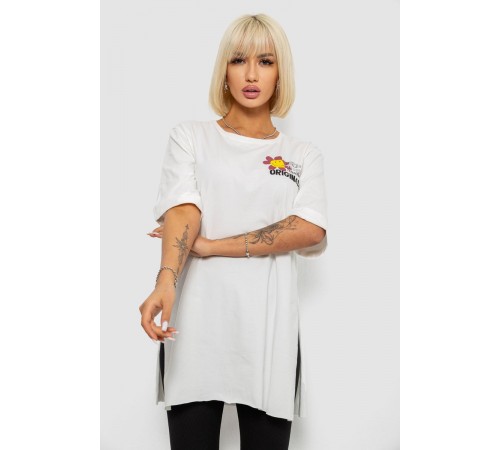 Футболка женская с принтом, цвет молочный, 244R1031-5