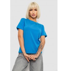 Футболка жіноча з принтом, колір джинс, 244R1035-5