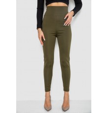 Лосини утеплені на флісі, колір хакі, 243R053