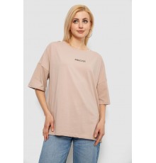 Футболка жіноча з принтом, колір бежевий, 244R2021-5