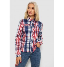 Сорочка жіноча в смужку, колір синій, 230R064-2