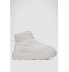 Кросівки жіночі зимові на хутрі, колір білий, 248RK03