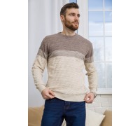 Свитер мужской, цвет бежево-молочный, 161R677