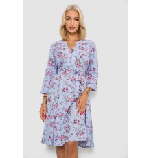 Сукня софт з принтом, колір блакитний, 230R0032-5 Сукня софт з принтом, колір блакитний, 230R0032-5