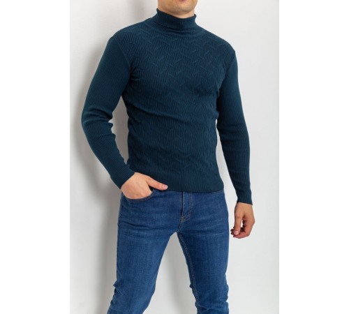 Светр-гольф чоловічий, колір джинс, 161R892