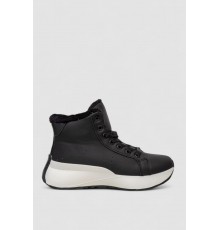 Ботинки женские зимние на меху, цвет черно-белый, 248RXM20