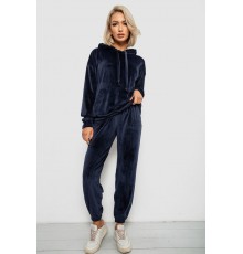 Спортивний костюм жіночий велюровий, колір синій, 241R1530-5