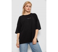 Футболка жіноча з принтом, колір чорний, 244R2021-5