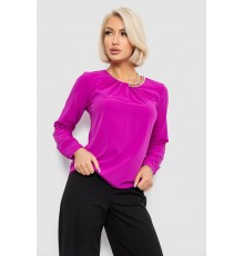 Блуза однотонна, колір фуксія, 230R306