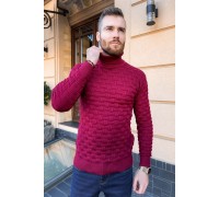 Свитер мужской, цвет бордовый, 161R602