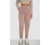 Спортивні штани жіночі на флісі, колір мокко, 238R57013