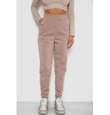 Спортивні штани жіночі на флісі, колір мокко, 238R57013