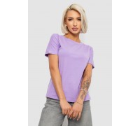 Футболка жіноча однотонна, колір бузковий, 204R3333