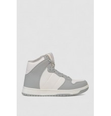 Кросівки жіночі зимові на хутрі, колір біло-сірий, 248RH1060