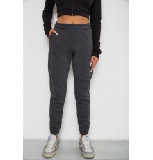 Спортивні штани жіночі на флісі, колір сірий, 238R57828-1