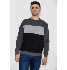 Батник чоловічий на флісі, колір темно-сірий, 244R2349