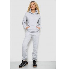 Спортивний костюм жіночий на флісі, колір світло-сірий, 102R7711