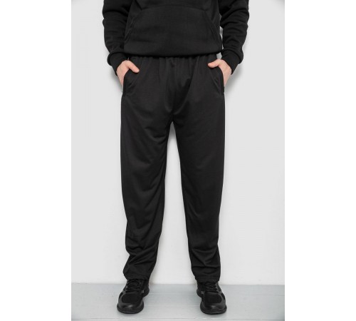 Спортивні штани чоловічі, колір чорний, 244R41399