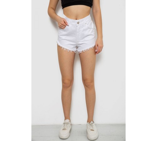 Шорти жіночі джинсові, колір білий, 182R1648S20