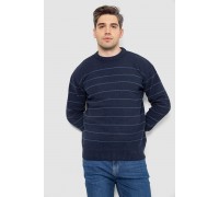Светр чоловічий в смужку, колір темно-синій, 161R1057