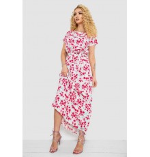 Сукня з принтом, колір молочно-рожевий, 214R0228-8