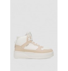 Кросівки жіночі зимові на хутрі, колір біло-бежевий, 248RQT10