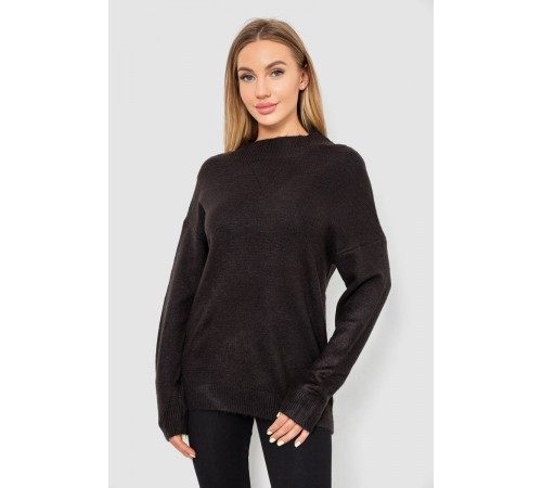 Светр жіночий вовняний, колір чорний, 244R0390