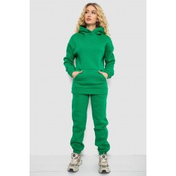 Спортивный костюм женский на флисе, цвет зеленый, 102R7711