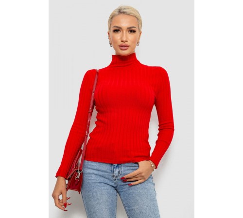 Гольф женский однотонный, цвет красный, 204R040