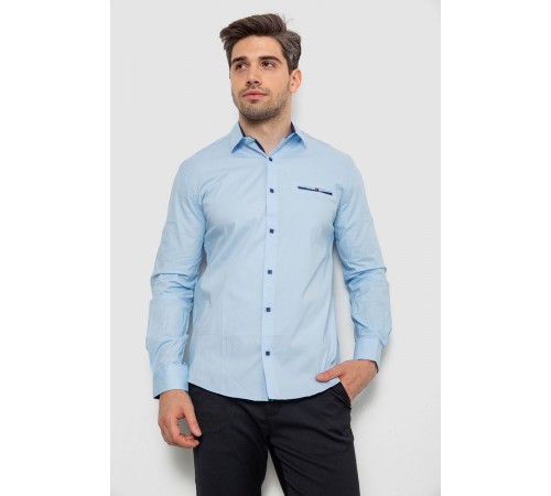 Рубашка мужская, цвет голубой, 214R7174
