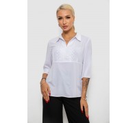 Блуза однотонная, цвет белый, 230R70-1