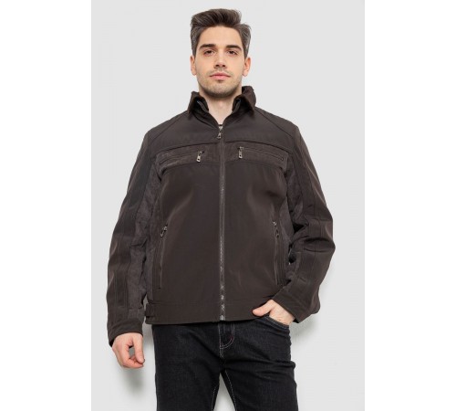 Куртка чоловіча демісезонна, колір темно-коричневий, 244R1128