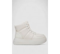 Кроссовки женские зимние на меху, цвет белый, 248RK06