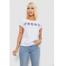 Футболка жіноча з принтом, колір білий, 244R2038