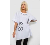 Футболка жіноча з принтом, колір білий, 244R4004