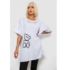 Футболка жіноча з принтом, колір білий, 244R4004
