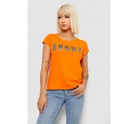 Футболка жіноча з принтом, колір помаранчевий, 244R2038