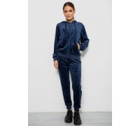 Спортивний костюм жіночий велюровий, колір синій, 244R9135