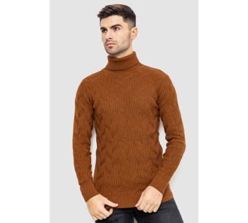Светр чоловічий, колір коричневий, 161R1034