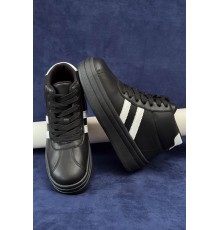 Кросівки жіночі демісезонні, колір чорно-білий, 248RWA160-5