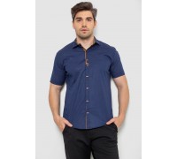 Сорочка чоловіча з принтом, колір синій, 214R7021